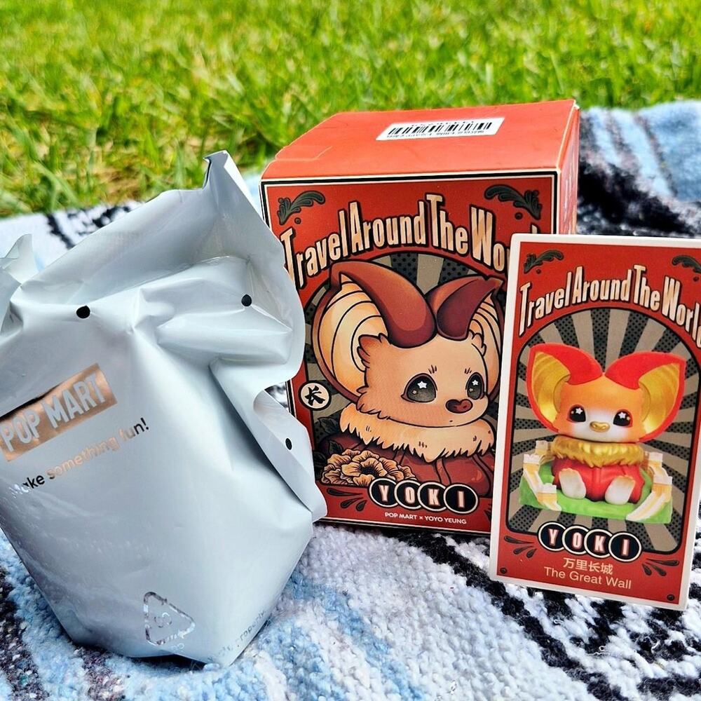 Pop mart x yoki travel around the world series
